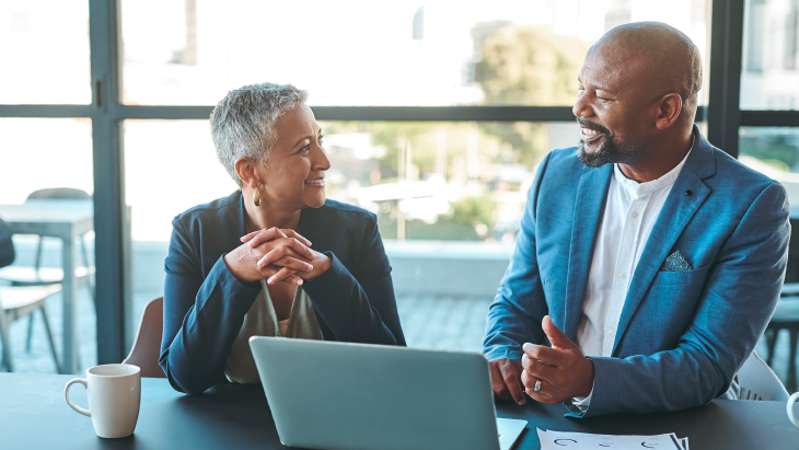 Business leaders in discussion